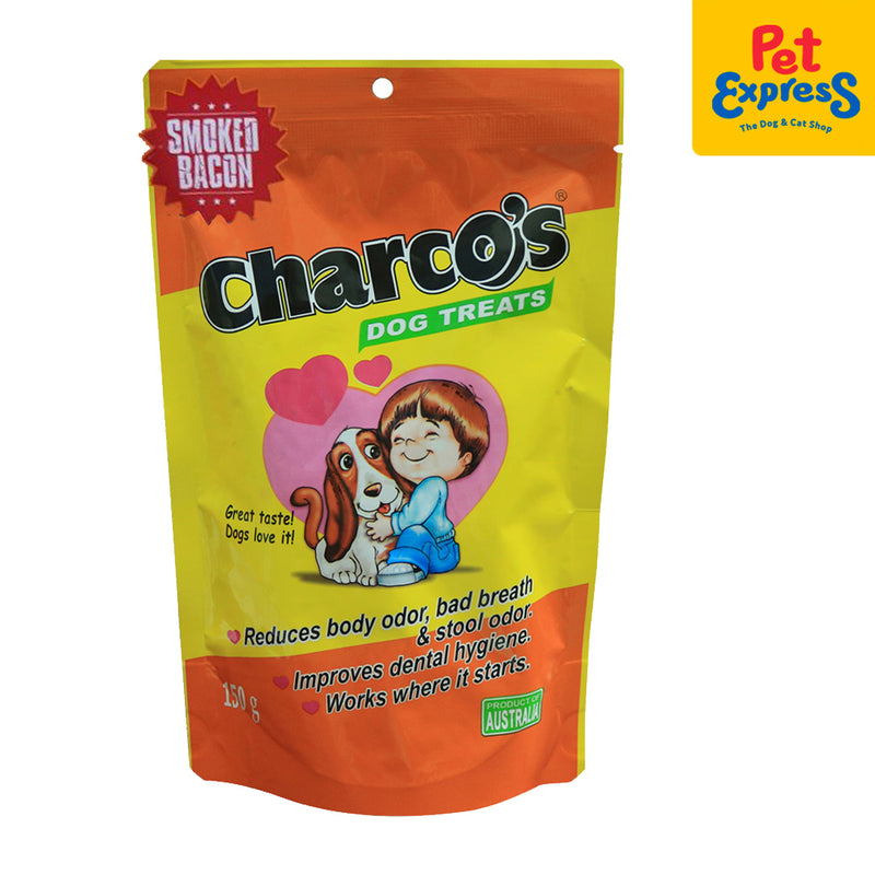 Charco's Smoked Bacon Dog Treats 150g (2 packs)_front