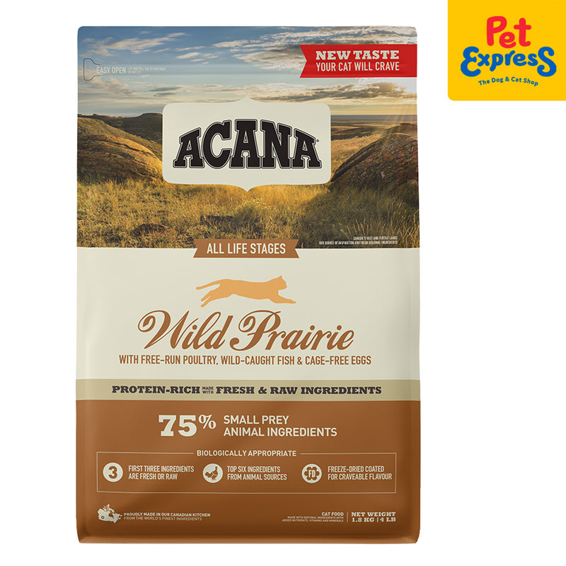 Acana Wild Prairie Kitten and Cat Dry Cat Food 1.8kg