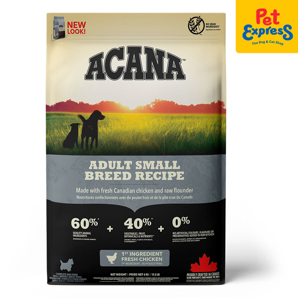 ACANA ADULT SMALL BREED RECIPE ドライフード6キロ Acana Adult Small Breed Dry Dog Food 6kg | Pet Express