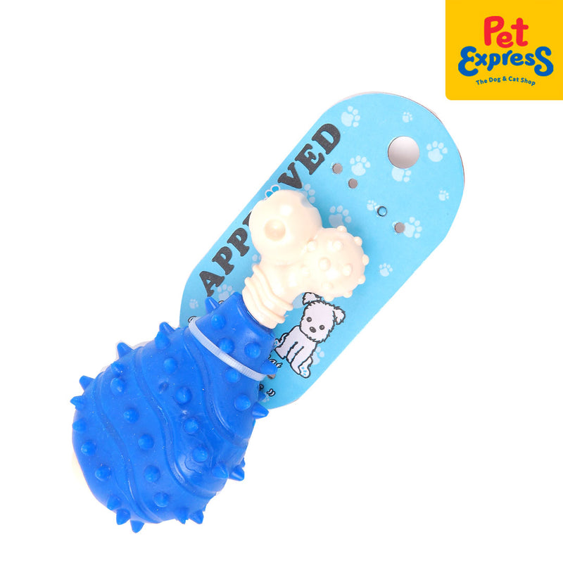 Approved Chicken Leg with Spike Dog Toy Blue_side
