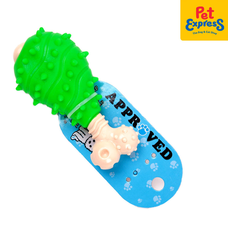 Approved Chicken Leg with Spike Dog Toy Green_main
