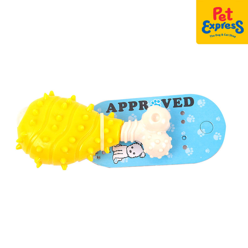 Approved Chicken Leg with Spike Dog Toy Yellow_main