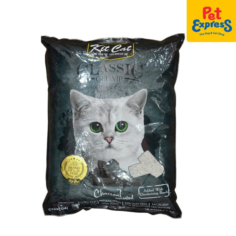 Kit Cat Classic Clump Charcoal Cat Litter 10L