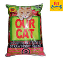 Our Cat Clumping Strawberry Cat Litter 12kg