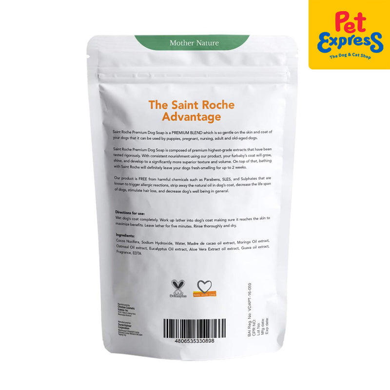 Saint Roche Mother Nature Scent Dog Soap 135g_back