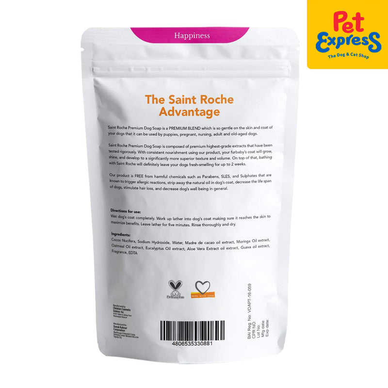 Saint Roche Happiness Scent Dog Soap 135g_back