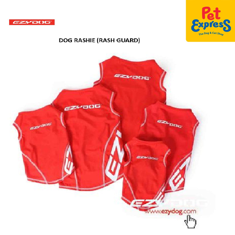 EzyDog Rashie Dog Apparel Large Red