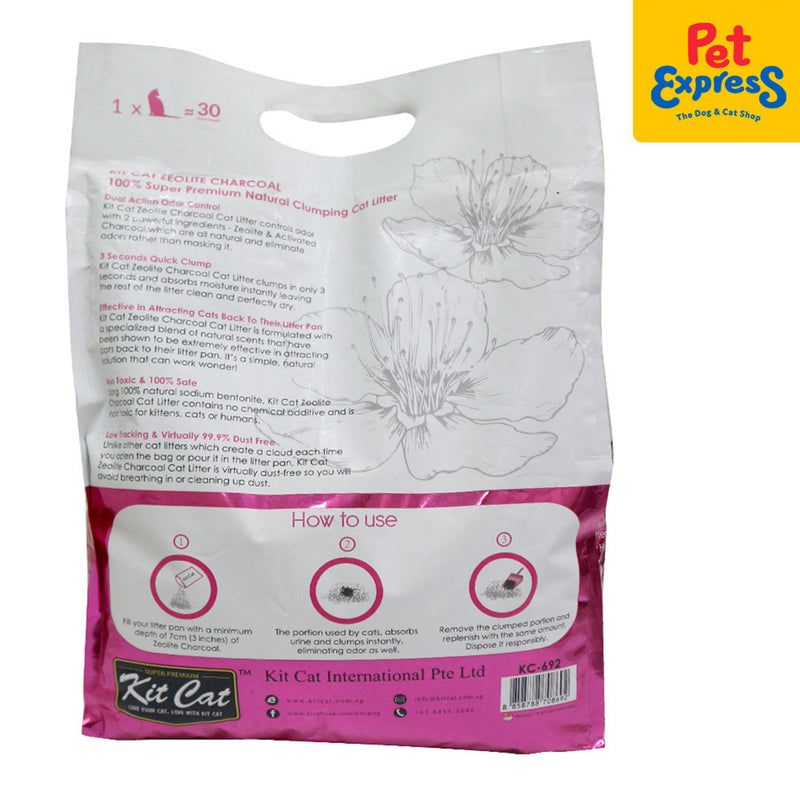 Kit Cat Zeolite Charcoal Floral Breeze Cat Litter 4kg