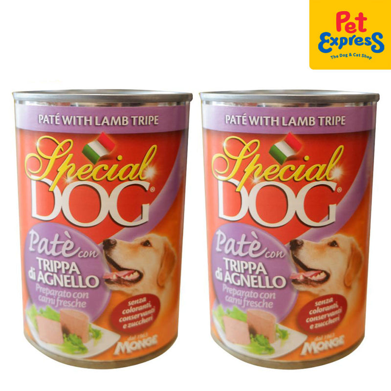 Special Dog Pate Lamb Tripe Wet Dog Food 400g (2 cans)