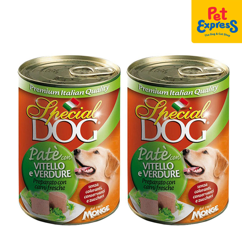 Special Dog Pate Veal and Vegetables Wet Dog Food 400g (2 cans)