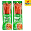 Sleeky Chewy Snack Strap Bacon Dog Treats 50g (2 packs)