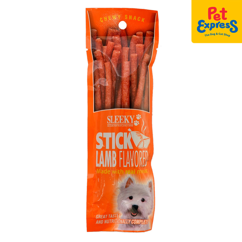 Sleeky Chewy Snack Stick Lamb Dog Treats 50g (2 packs)_front