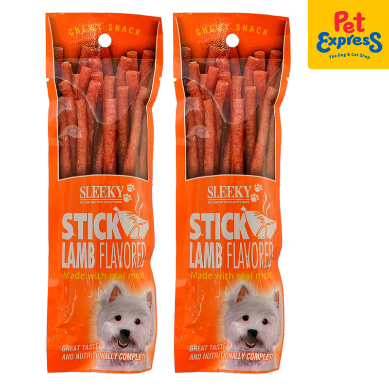 Sleeky Chewy Snack Stick Lamb Dog Treats 50g (2 packs)