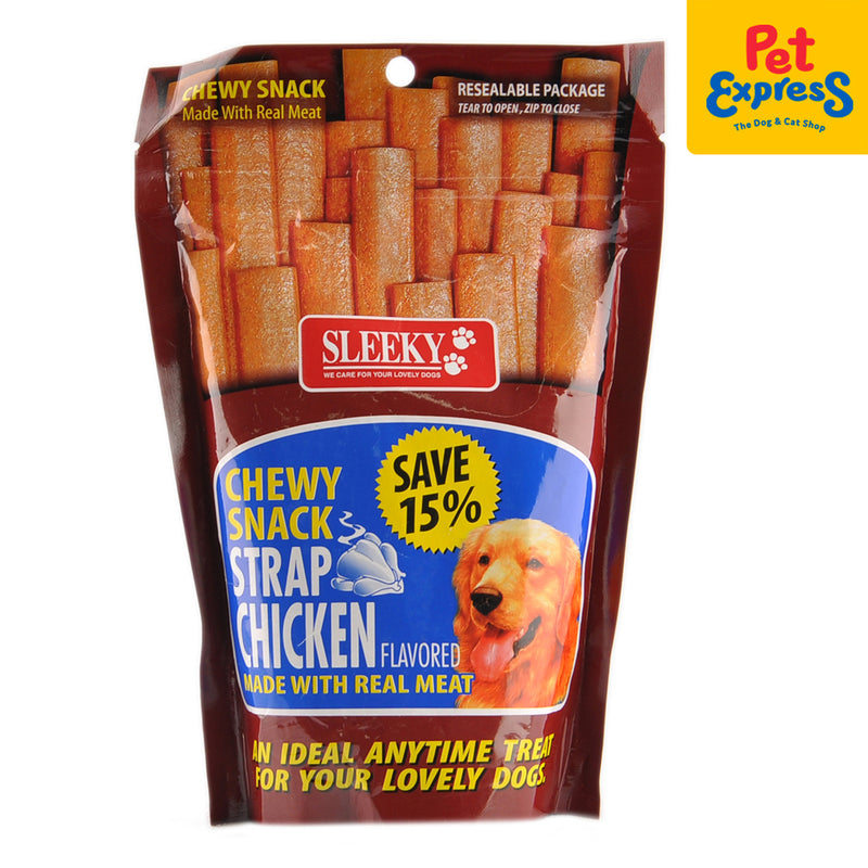 Sleeky Chewy Snack Strap Dog Treats 175g