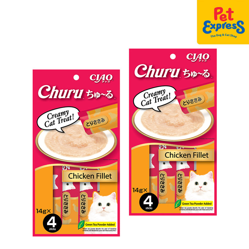 Ciao Churu Chicken Fillet Cat Treats 14gx4 (SC-73) (2 packs)