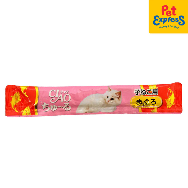 Ciao Churu Kitten Tuna Green Tea Singles Cat Treats 14g (10 pcs)