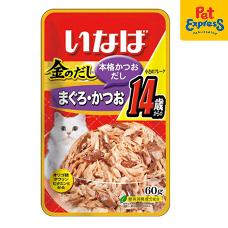 Inaba Jelly Tuna Flakes Wet Cat Food 60g (IC-24) (12 pouches)
