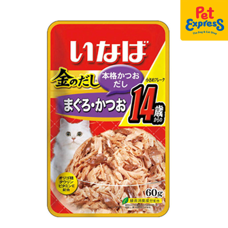 Inaba Jelly Tuna Flakes Wet Cat Food 60g (IC-24) (12 pouches)