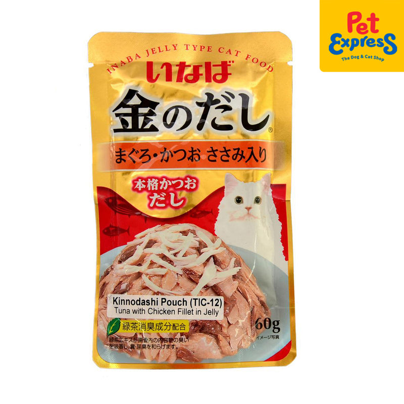 Inaba Jelly Tuna with Chicken Wet Cat Food 60g (TIC-12) (12 pouches)