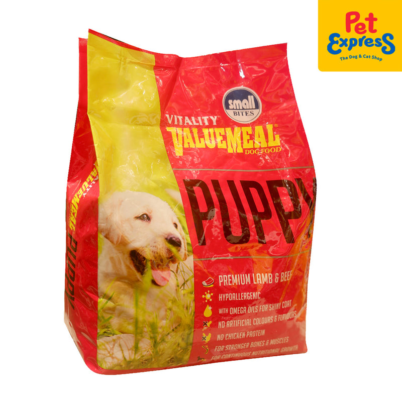 ValueMeal Puppy Small Bites Dry Dog Food 3kg_side