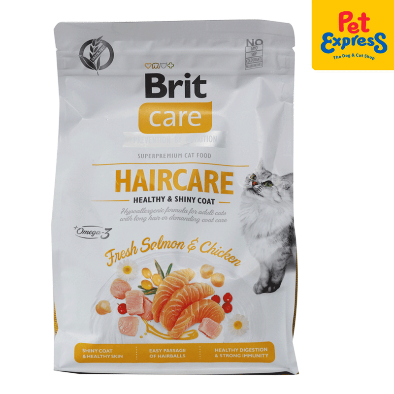 Brit Care Adult Haircare Healthy and Shiny Coat Dry Cat Food 2kg