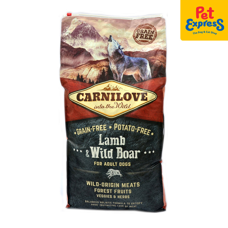 Carnilove Adult Lamb and Wild Boar Dry Dog Food 12kg