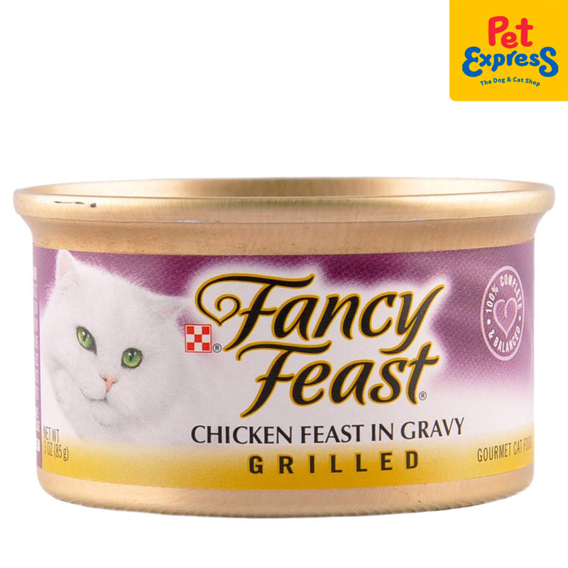 Fancy Feast Grilled Chicken Feast Wet Cat Food 85g (12 cans)
