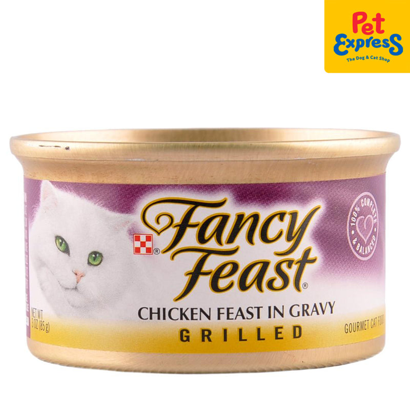 Fancy Feast Grilled Chicken Feast Wet Cat Food 85g (12 cans)