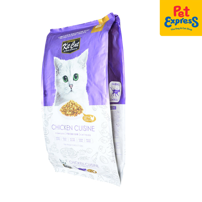 Kit Cat Chicken Cuisine Hairball Control Dry Cat Food 5kg