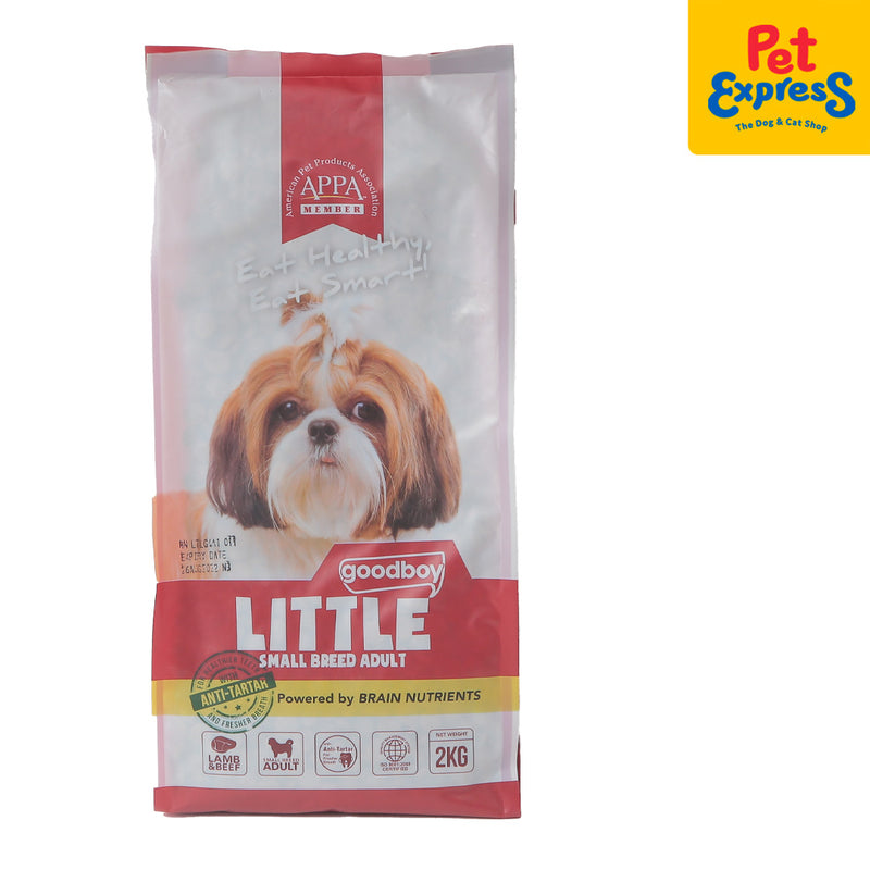 Goodboy Little Small Breed Adult Lamb and Beef Dry Dog Food 2kg_front