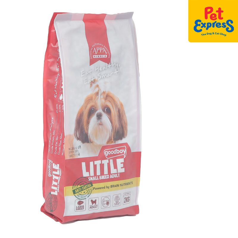 Goodboy Little Small Breed Adult Lamb and Beef Dry Dog Food 2kg_side