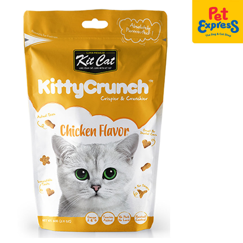 Kit Cat Kitty Crunch Chicken Cat Treats 60g Pet Express