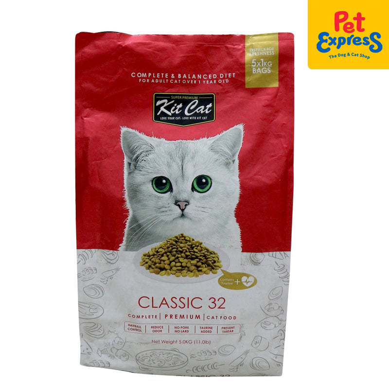 Kit Cat Classic 32 Dry Cat Food 5kg