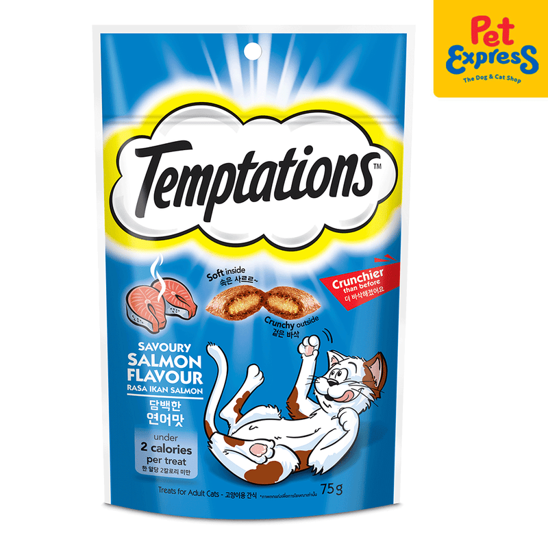 Temptations Salmon Cat Treats 75g
