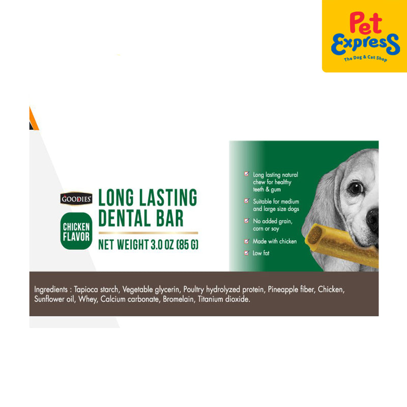 Goodies Long Lasting Dental Bar Chicken Dog Treats 85g_ingredients