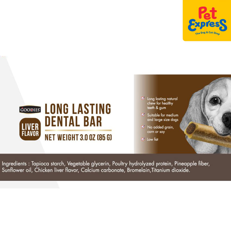 Goodies Long Lasting Dental Bar Liver Dog Treats 85g_ingredients