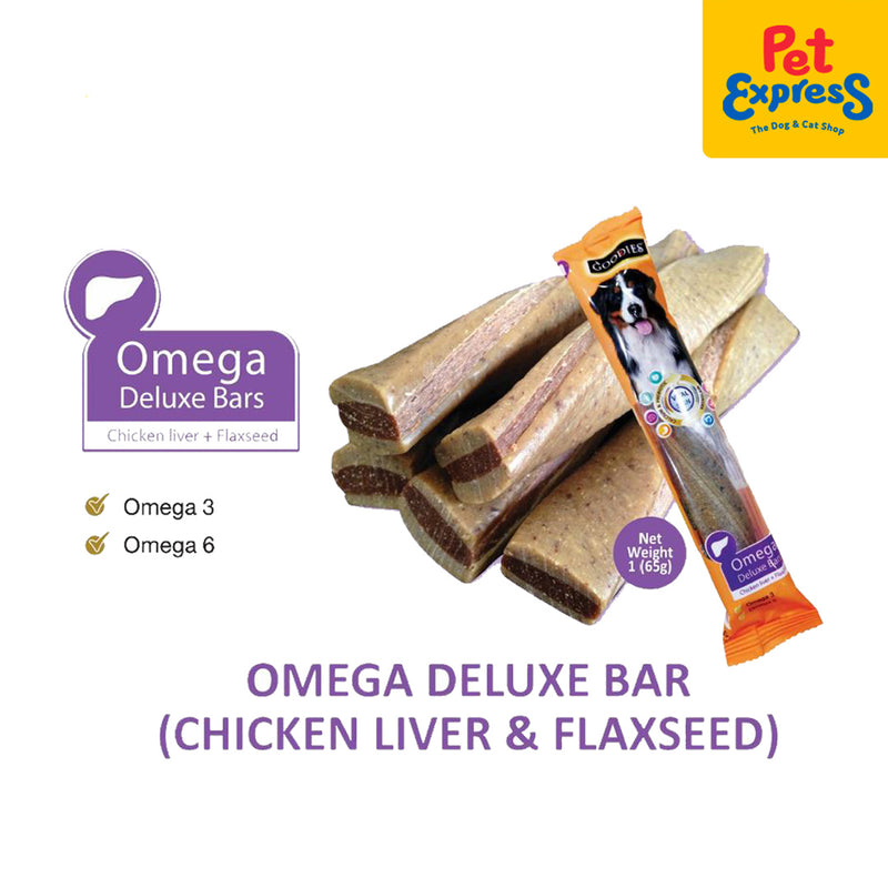 Goodies Deluxe Bar Omega Dog Treats 65g_flavor