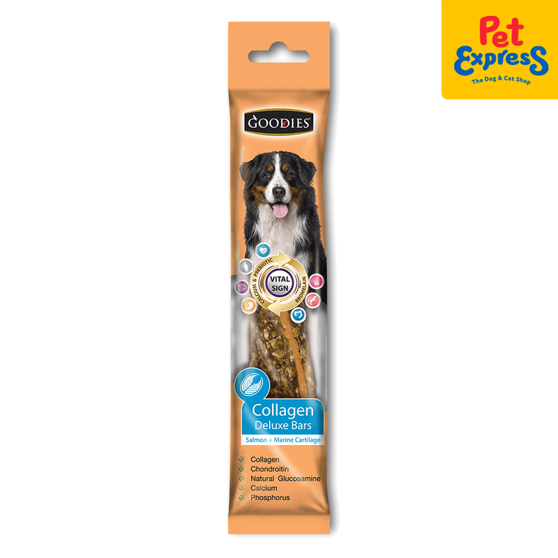 Goodies Deluxe Bar Collagen Salmon Dog Treats 65g