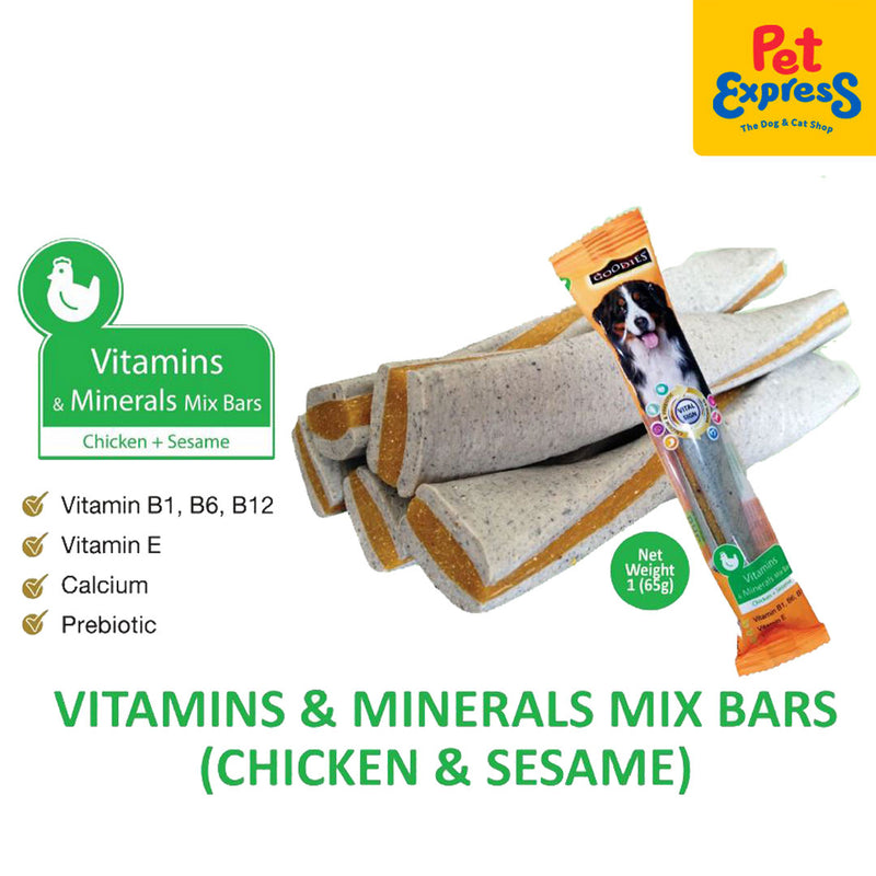 Goodies Deluxe Bar Vitamins and Minerals Mix Dog Treats 65g_flavor
