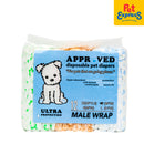 Approved Male Wrap Pet Diaper 12s Medium
