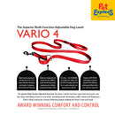 EzyDog Vario Dog Leash 4 inches Black