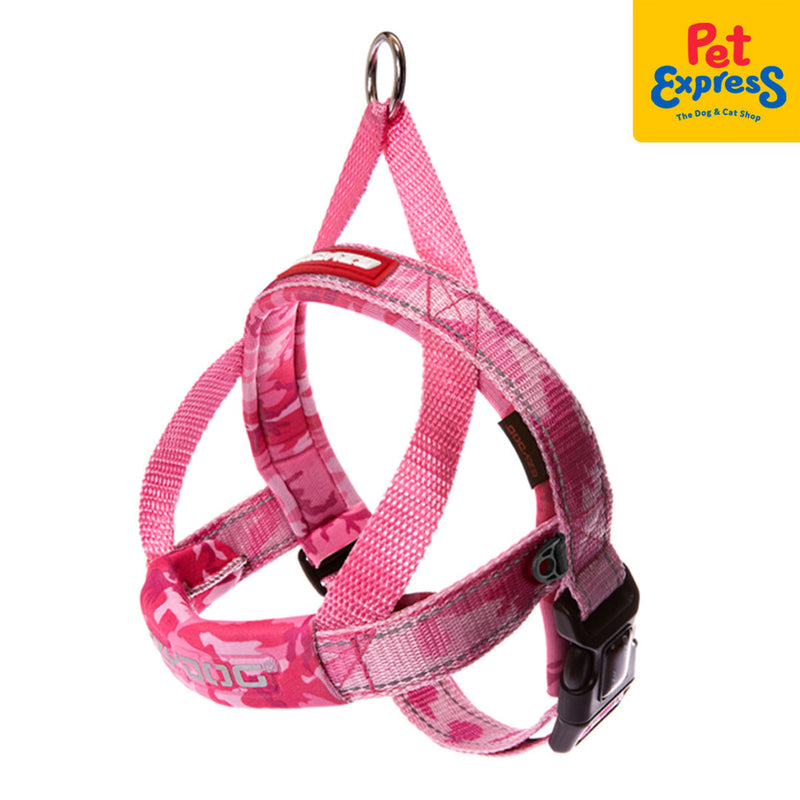 EzyDog Quickfit Dog Harness Medium Pink Camouflage