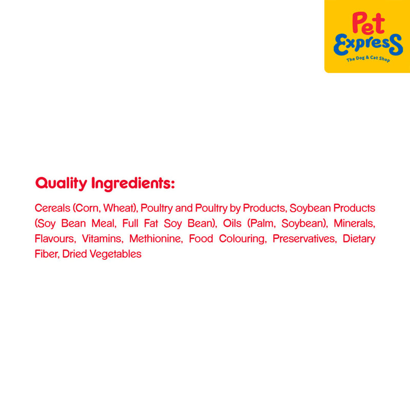Pedigree Adult Beef and Vegetables Dry Dog Food 10kg_ingredients