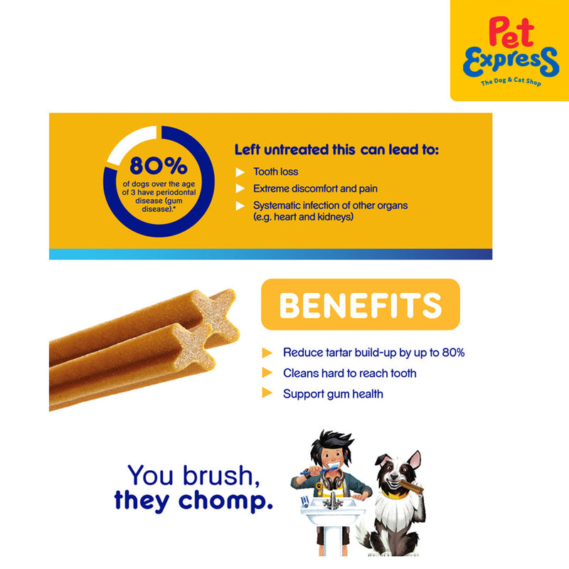 Pedigree Dentastix Medium 10-25kg Dog Treats 7s 180g (1 week)_benefits