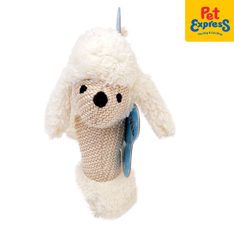 Approved Plush White Dog Dog Toy_front
