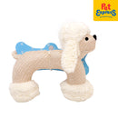 Approved Plush White Dog Dog Toy_side b