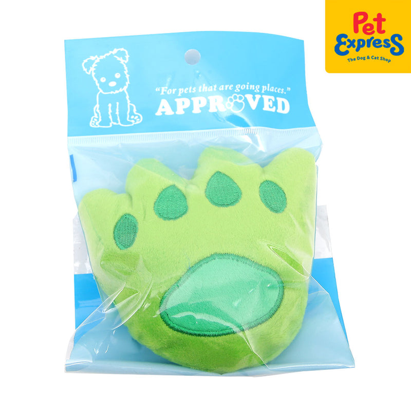 Approved Plush Paw Shape Dog Toy Green_main