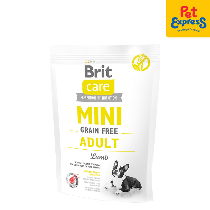 Brit Care Mini Grain Free Adult Lamb Dry Dog Food 400g