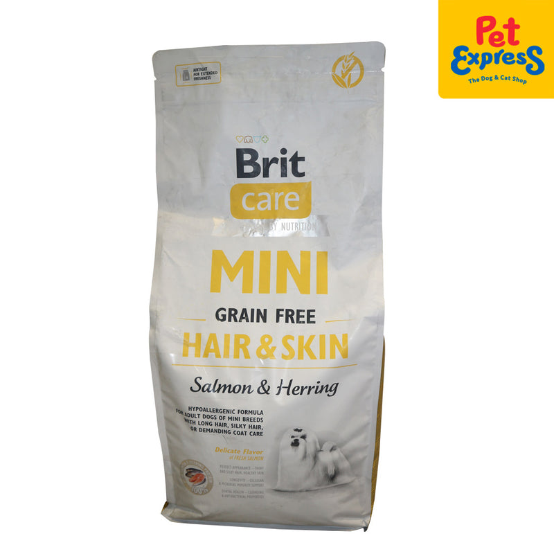Brit Care Mini Adult Grain Free Hair and Skin Salmon and Herring Dry Dog Food 2kg
