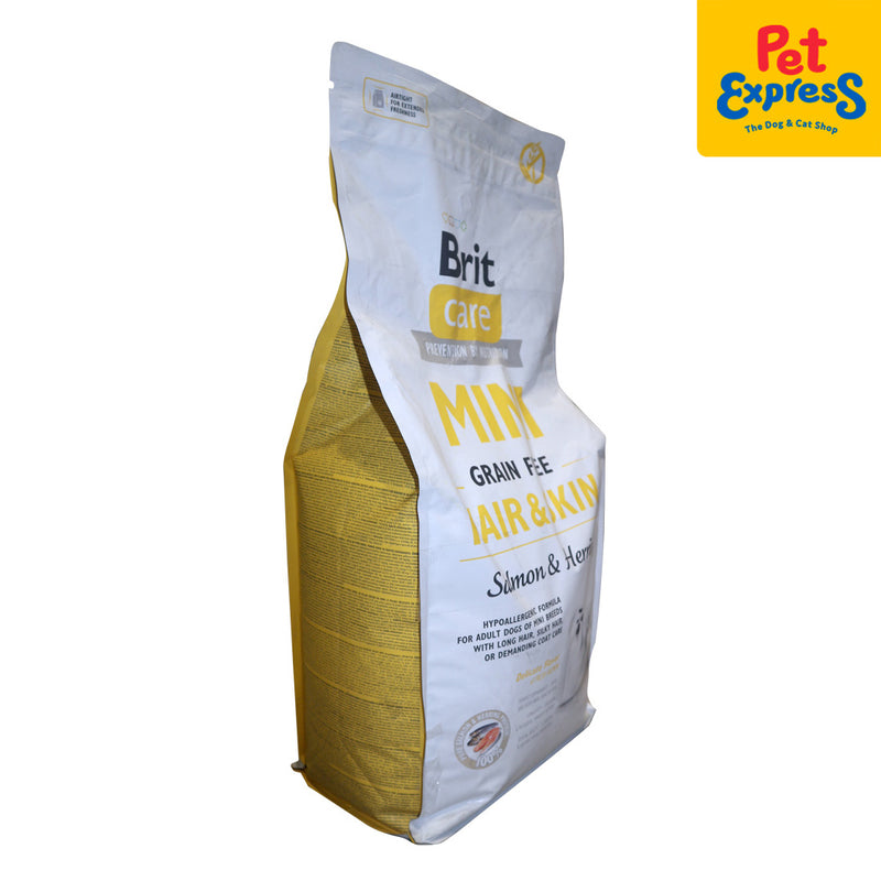 Brit Care Mini Adult Grain Free Hair and Skin Salmon and Herring Dry Dog Food 2kg